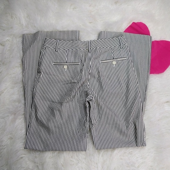 @ Express 2 White Grey Striped Trouser Pant Editor - Picture 5 of 7